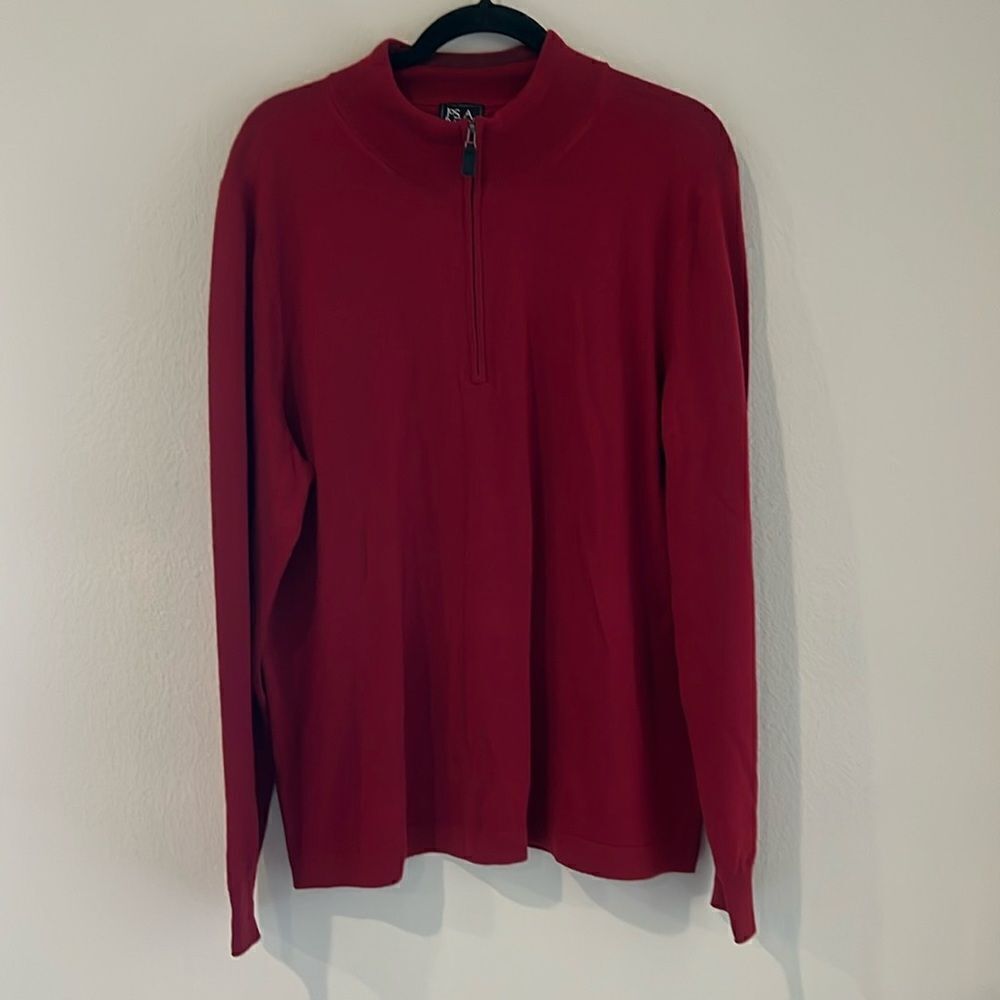 New Jos. A. Bank 100% Merino Wool Quarter Zip Sweater Men’s XL Pullover